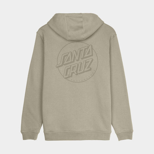 Santa Cruz Tonal Opus Dot Stripe Hoodie Stone Grey