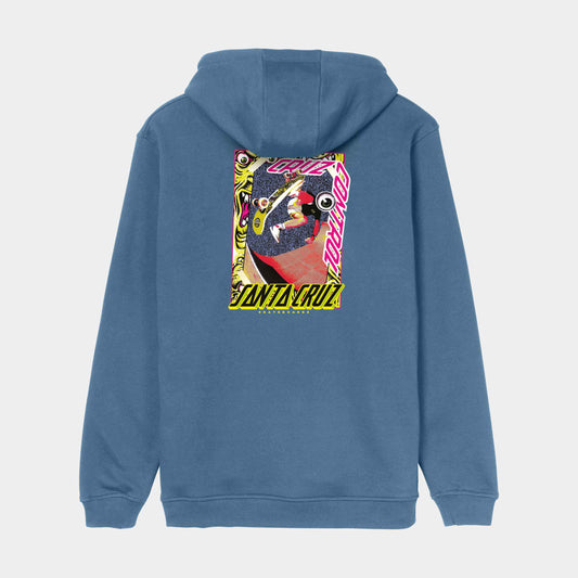 Santa Cruz Skateboards | Roskopp Cruz Control Hoodie Faded Denim