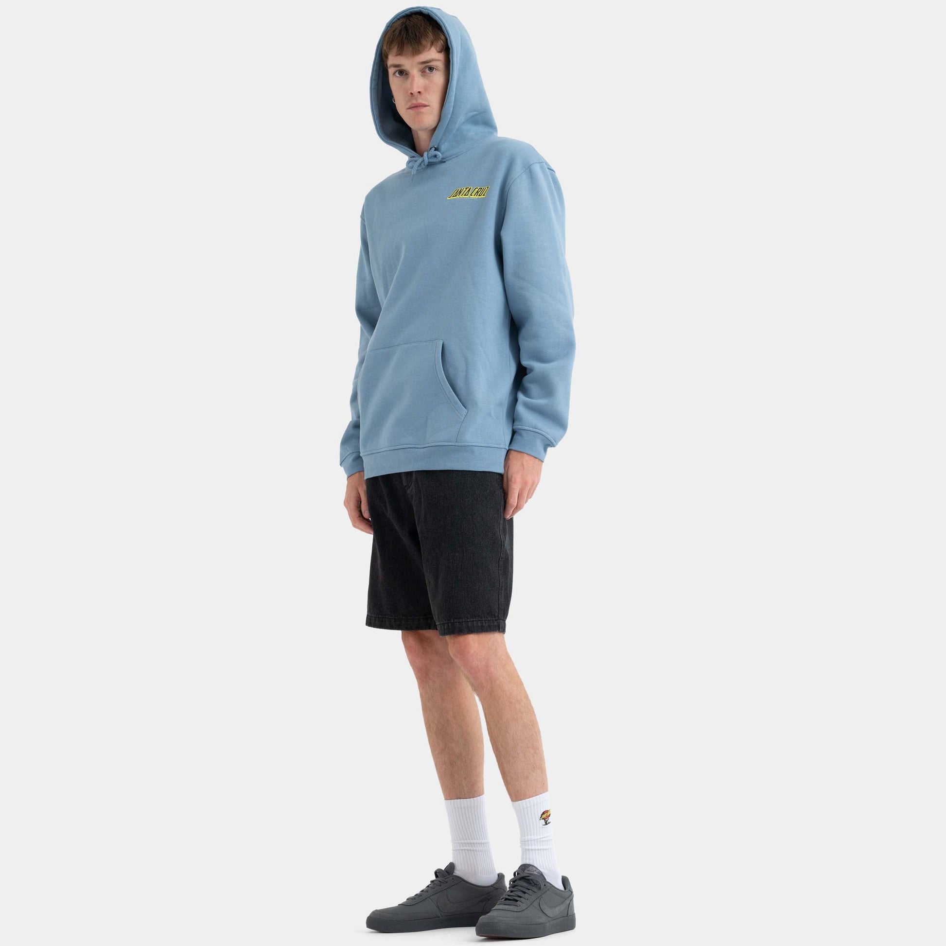 Santa Cruz Skateboards | Roskopp Cruz Control Hoodie Faded Denim