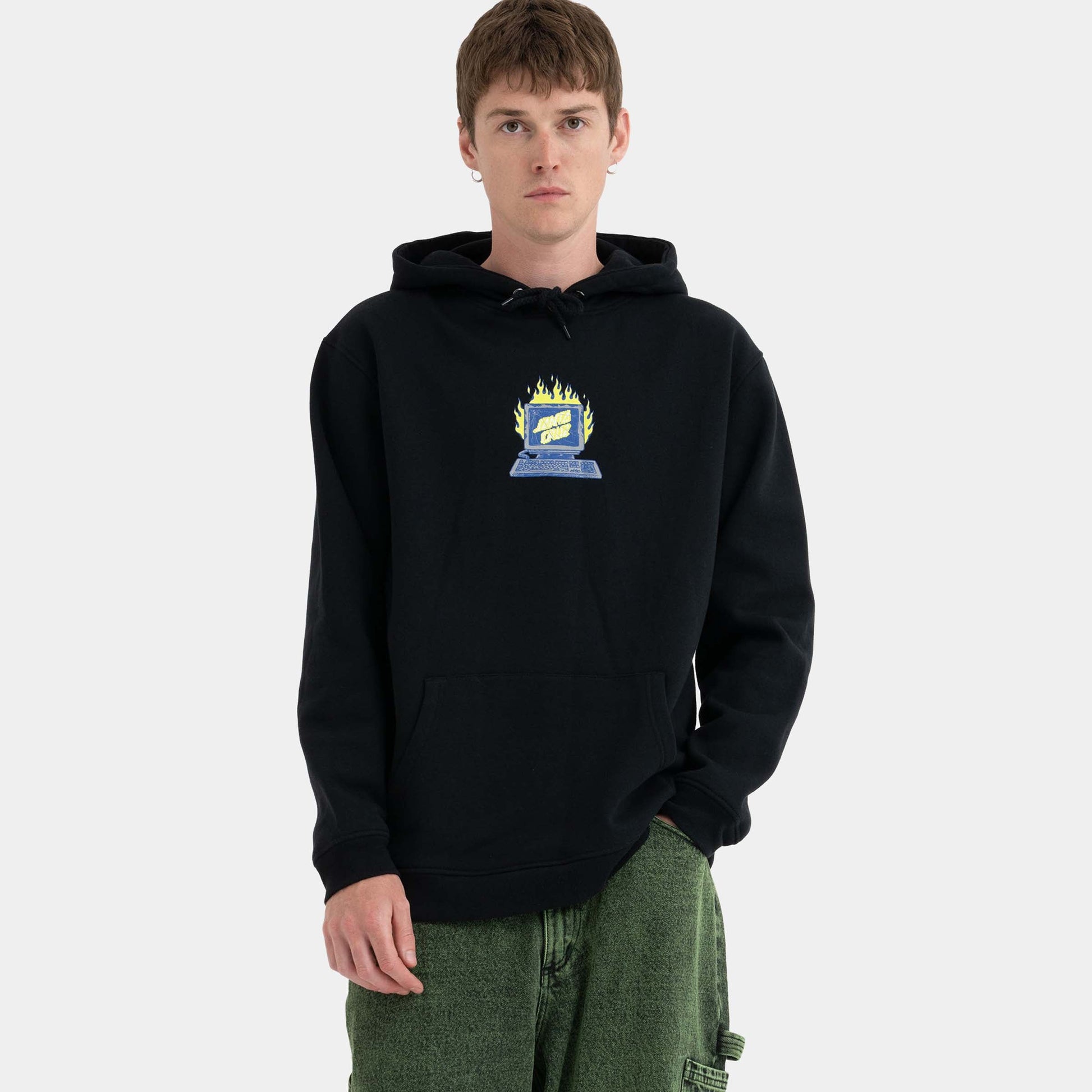 Santa Cruz Skateboards | Self Destruct Centre Hoodie Black