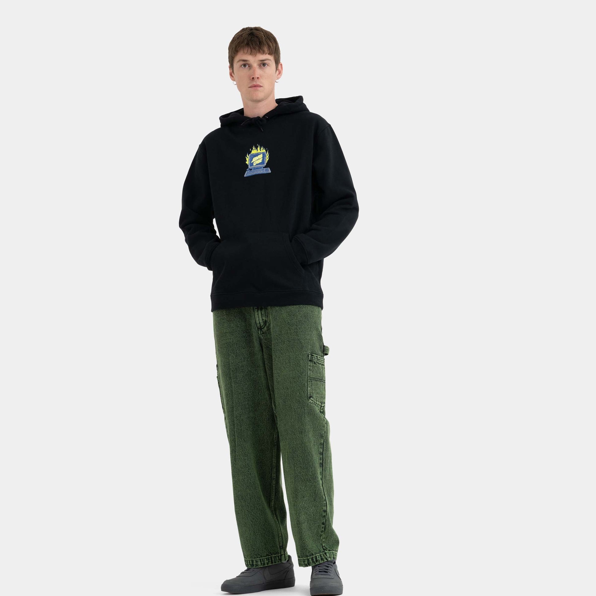 Santa Cruz Skateboards | Self Destruct Centre Hoodie Black