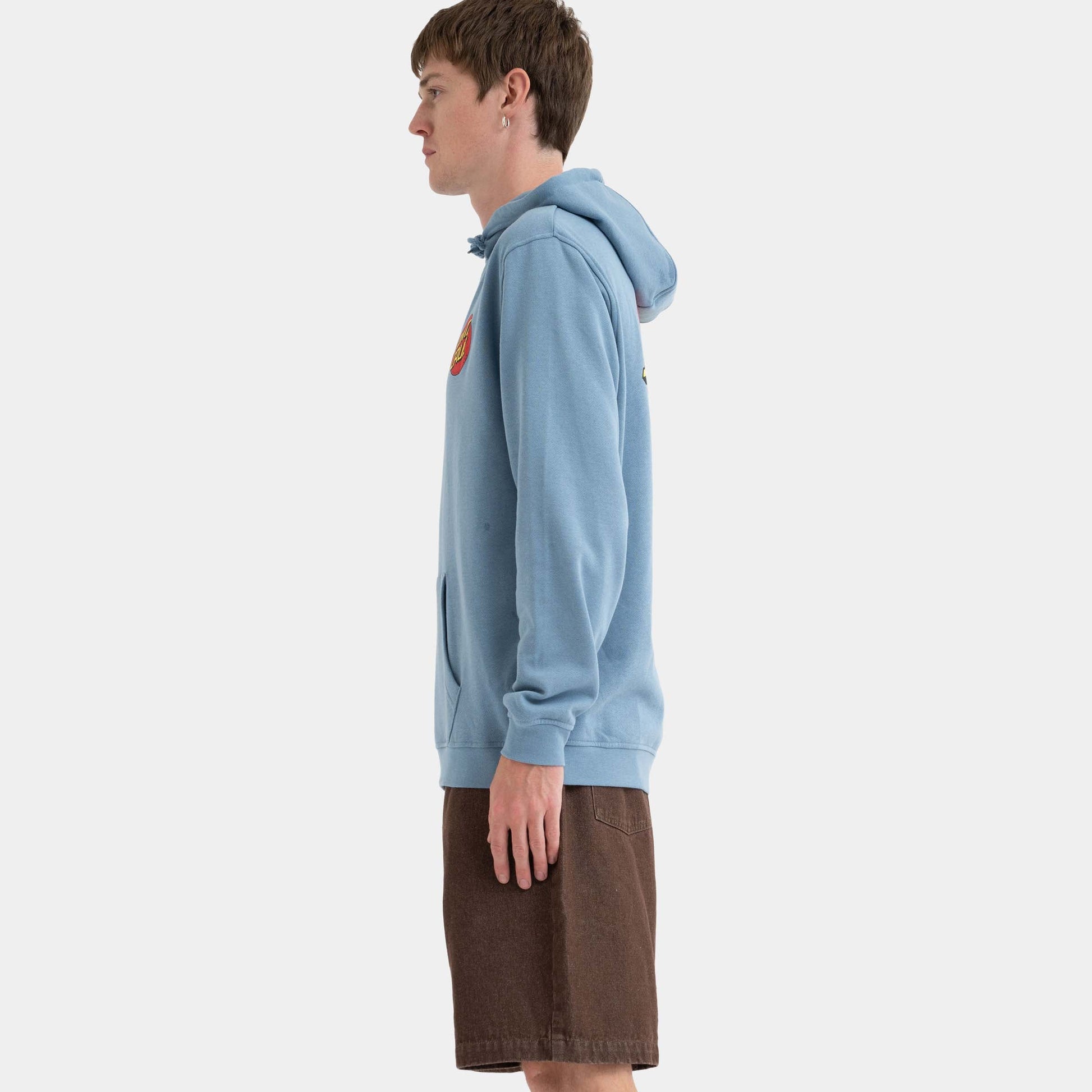 Santa Cruz Skateboards | Classic Dot Chest Hoodie Faded Denim