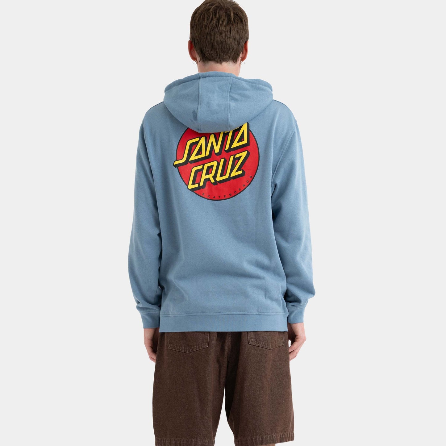 Santa Cruz Skateboards | Classic Dot Chest Hoodie Faded Denim