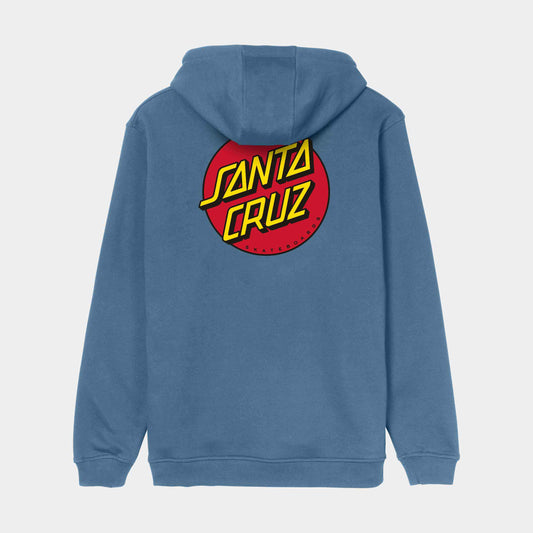 Santa Cruz Skateboards | Classic Dot Chest Hoodie Faded Denim