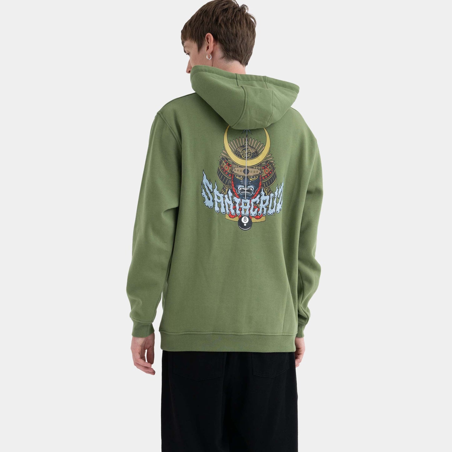 Santa Cruz Skateboards | Winkowski 8 Ball Samurai Hoodie Dill Green