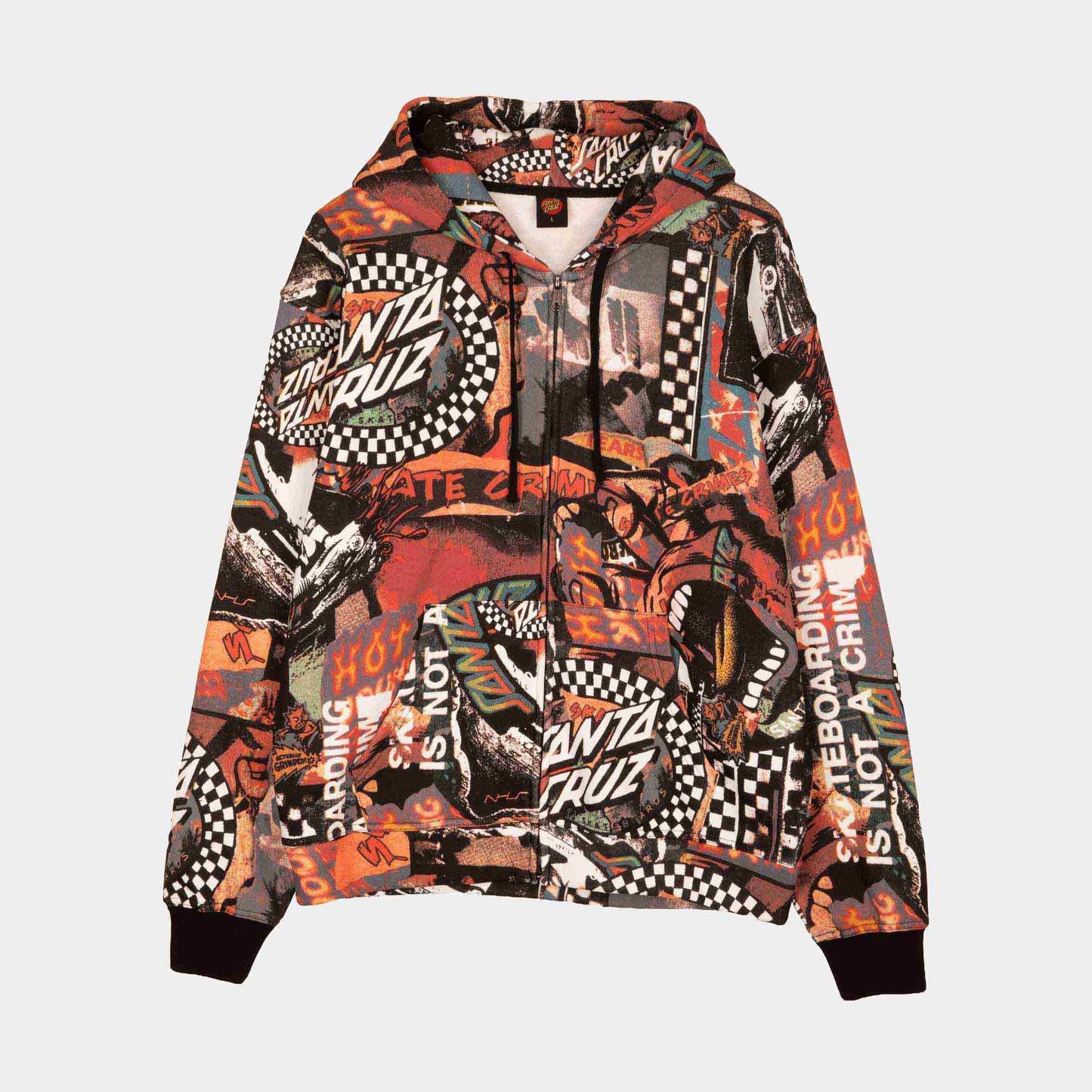 Santa Cruz Collage Zip Hoodie Multi