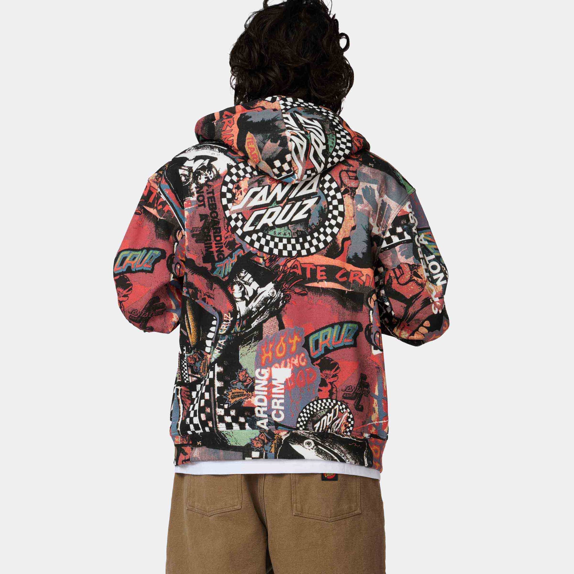 Santa Cruz Collage Zip Hoodie Multi