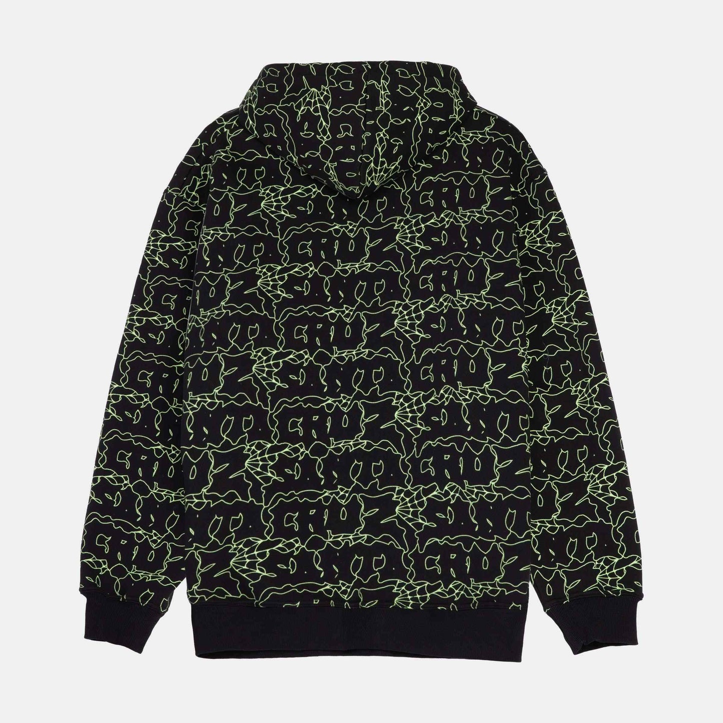 Santa Cruz | Punk Web Zip Hoodie Black Green Web
