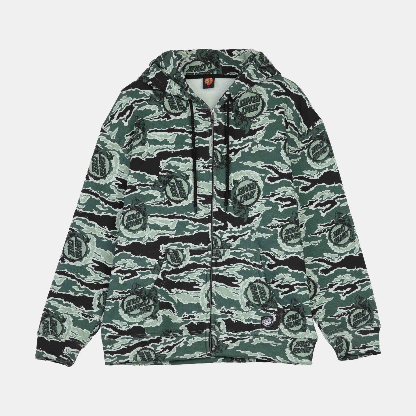 Santa Cruz | Cooper Zip Hoodie Fuse Camo