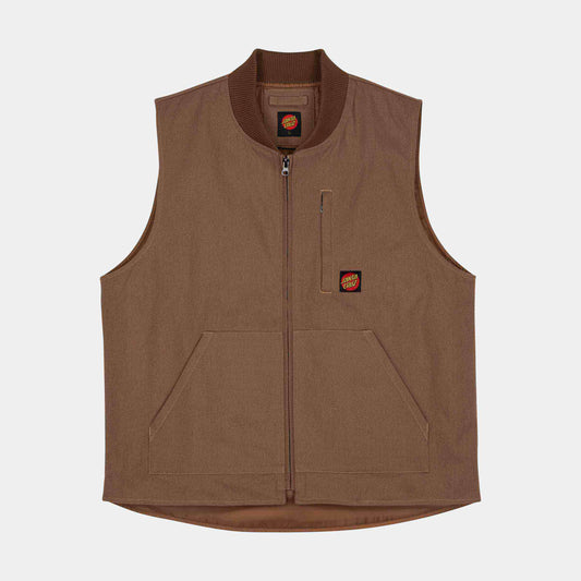 Santa Cruz Classic Label Vest Taupe