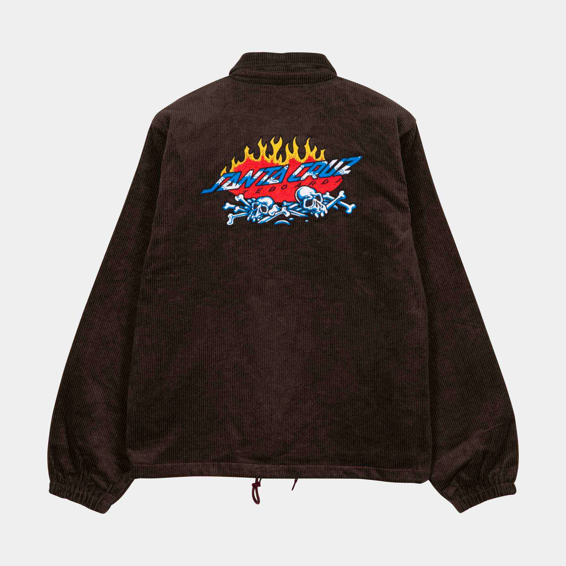 Santa Cruz Salba Voodoo Pit Coach Jacket Coffee