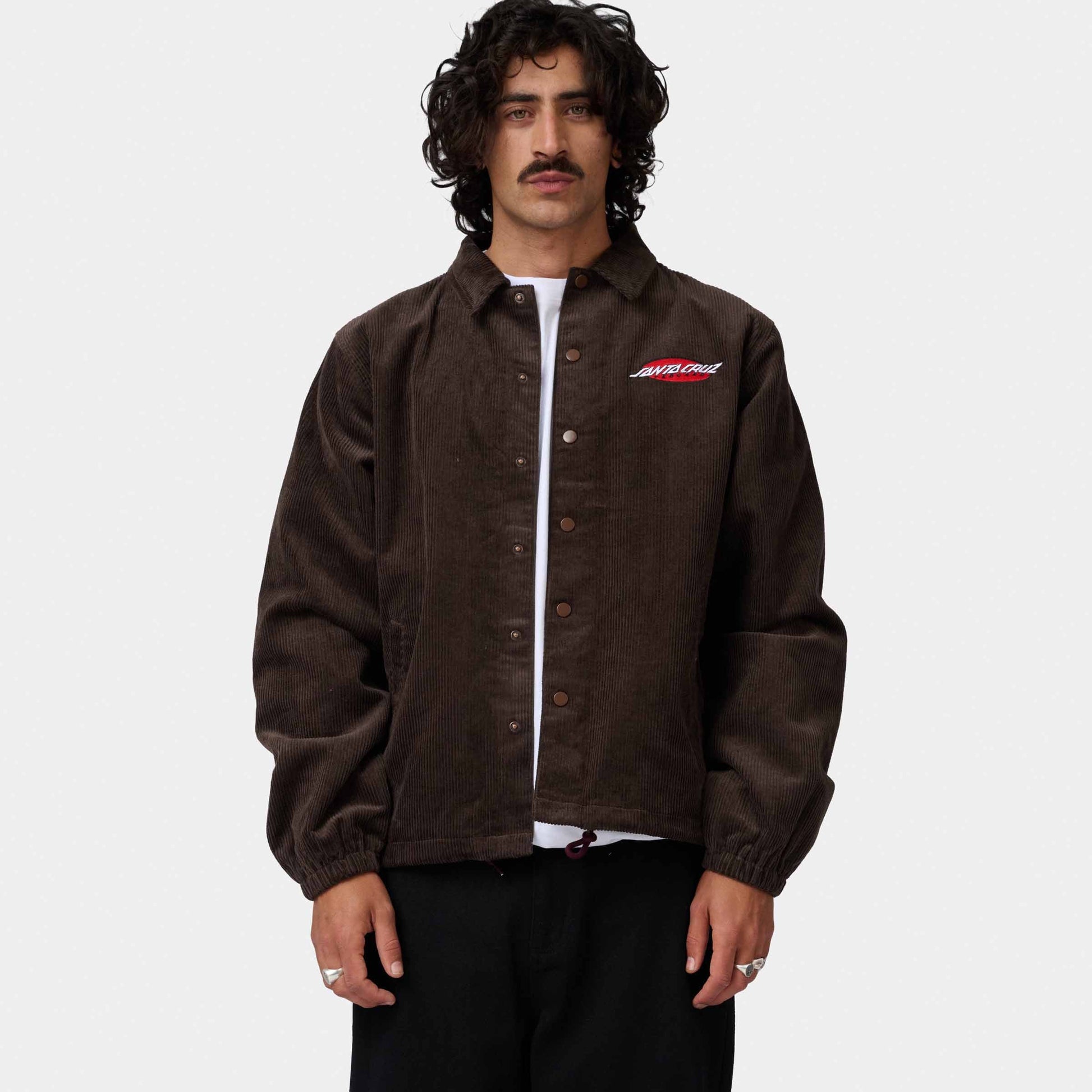 Santa Cruz Salba Voodoo Pit Coach Jacket Coffee