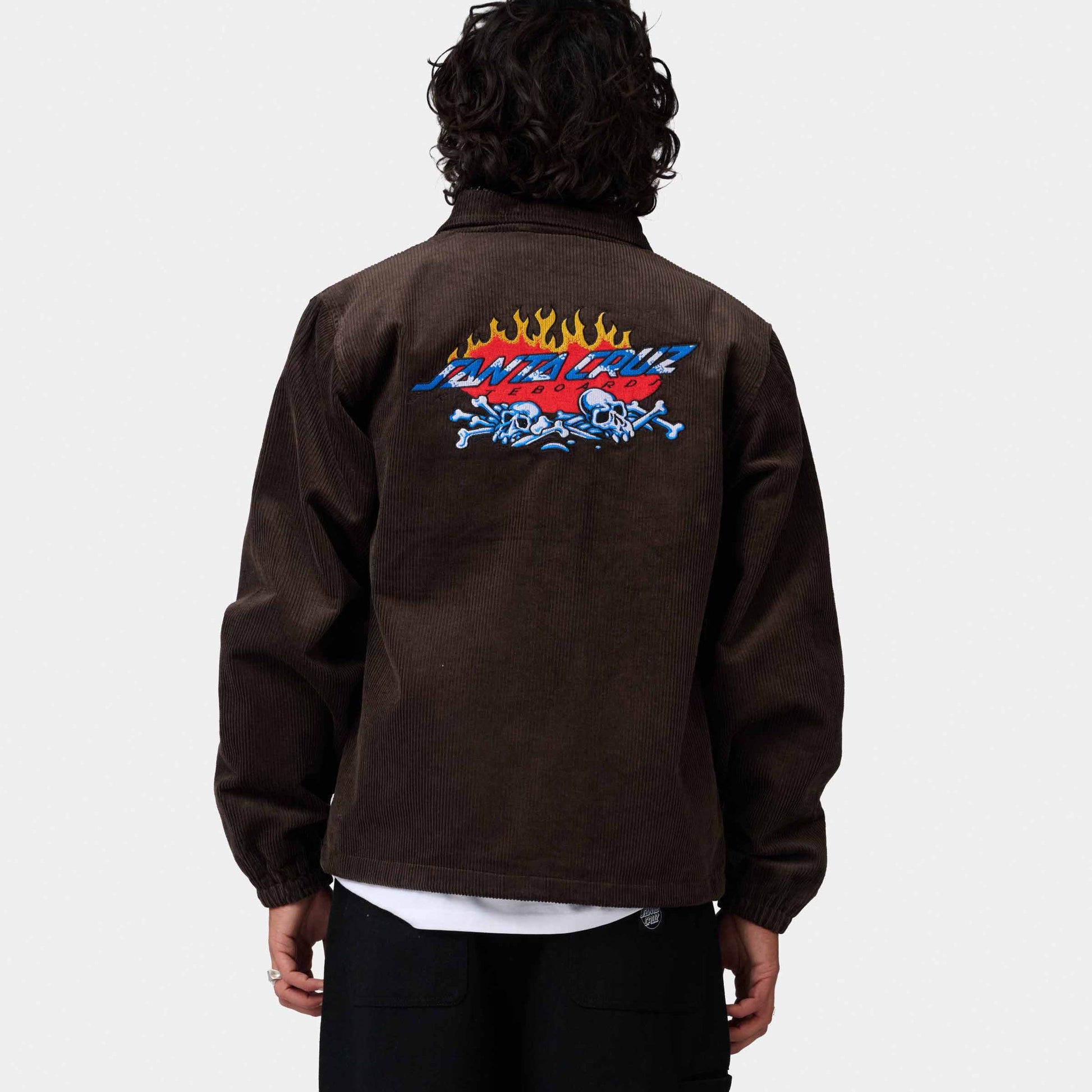 Santa Cruz Salba Voodoo Pit Coach Jacket Coffee