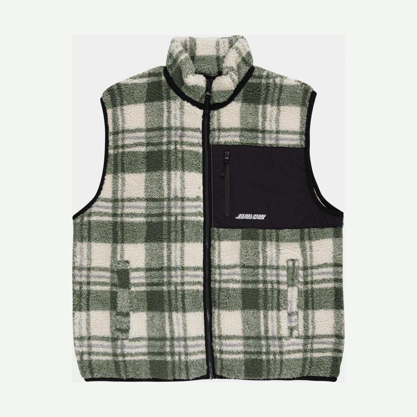 Santa Cruz | Freestyle Vest Olive Check