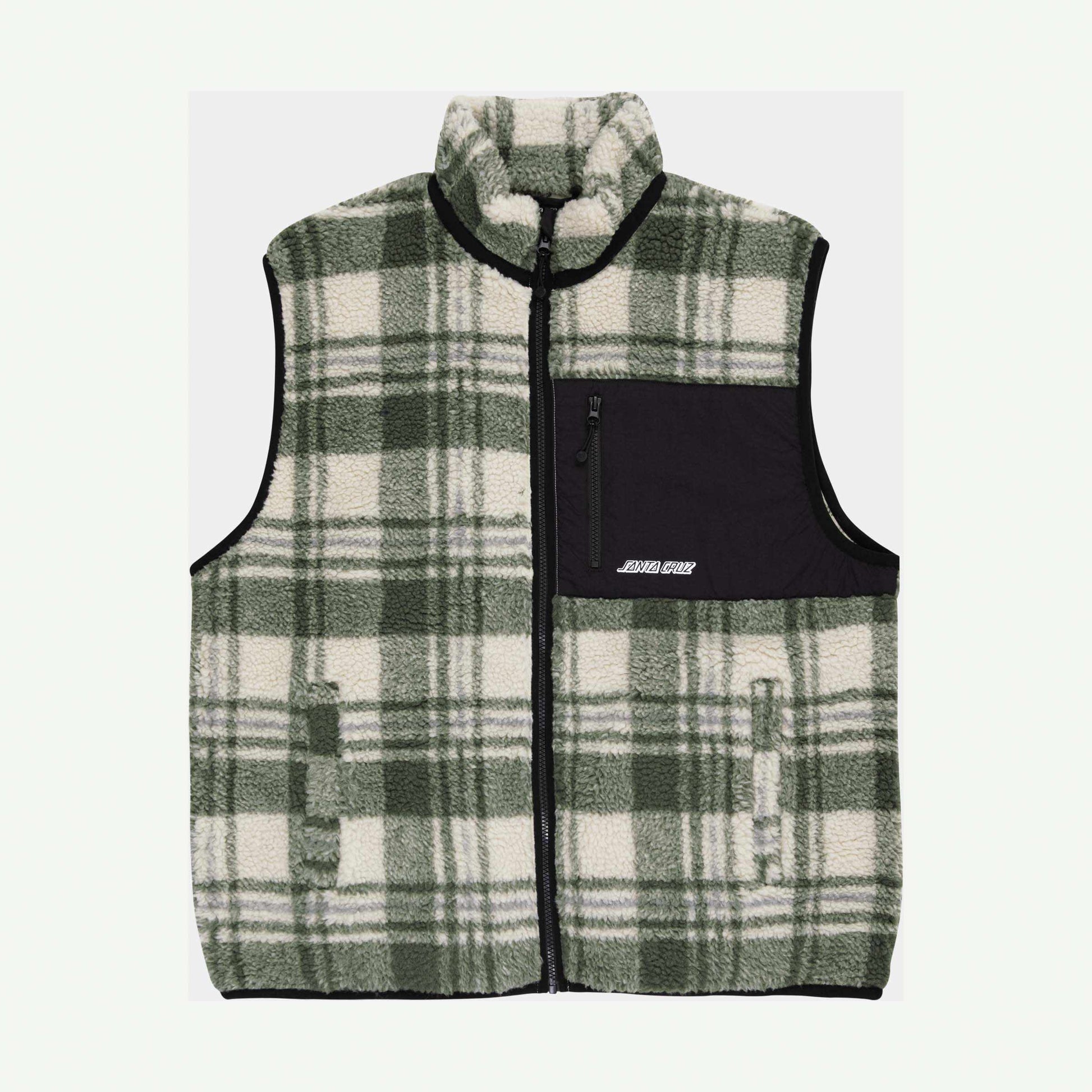 Santa Cruz | Freestyle Vest Olive Check