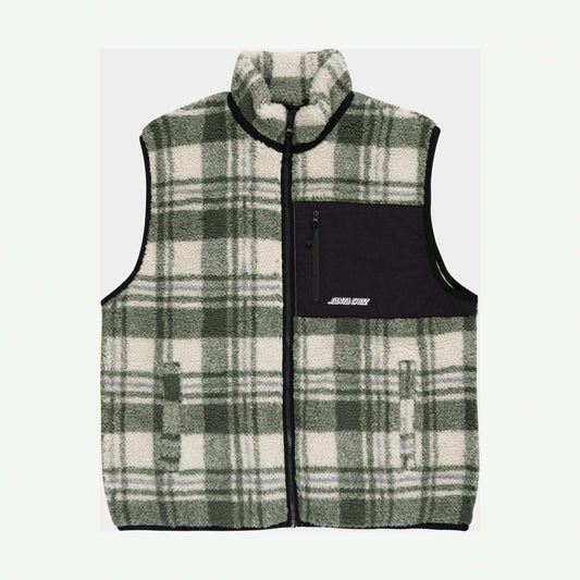 Santa Cruz | Freestyle Vest Olive Check