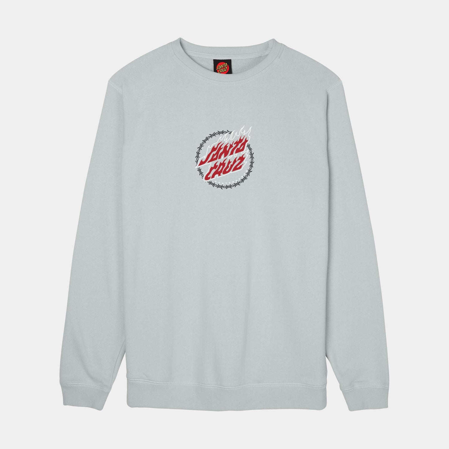 Santa Cruz Wired Flame Dot Front Long Sleeve T Shirt Mist