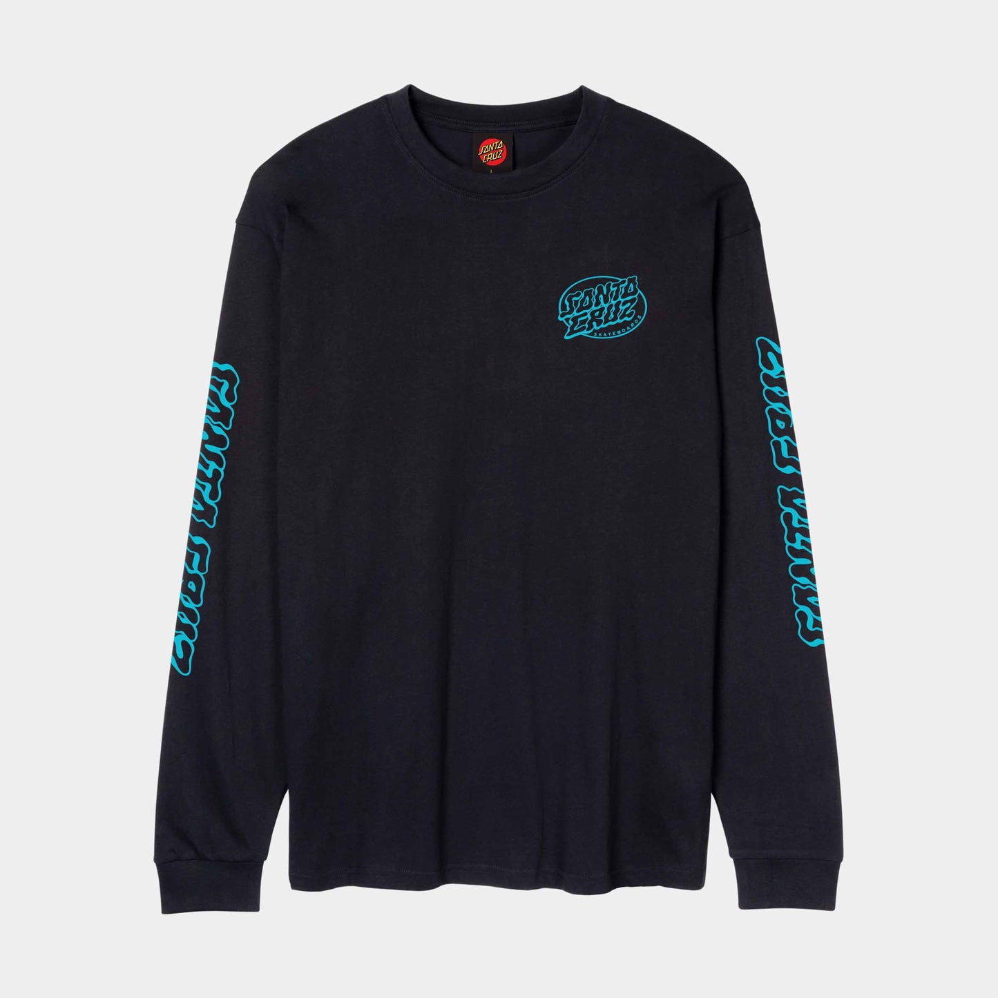 Santa Cruz Mono Vertigo Dot Long Sleeve T Shirt Black