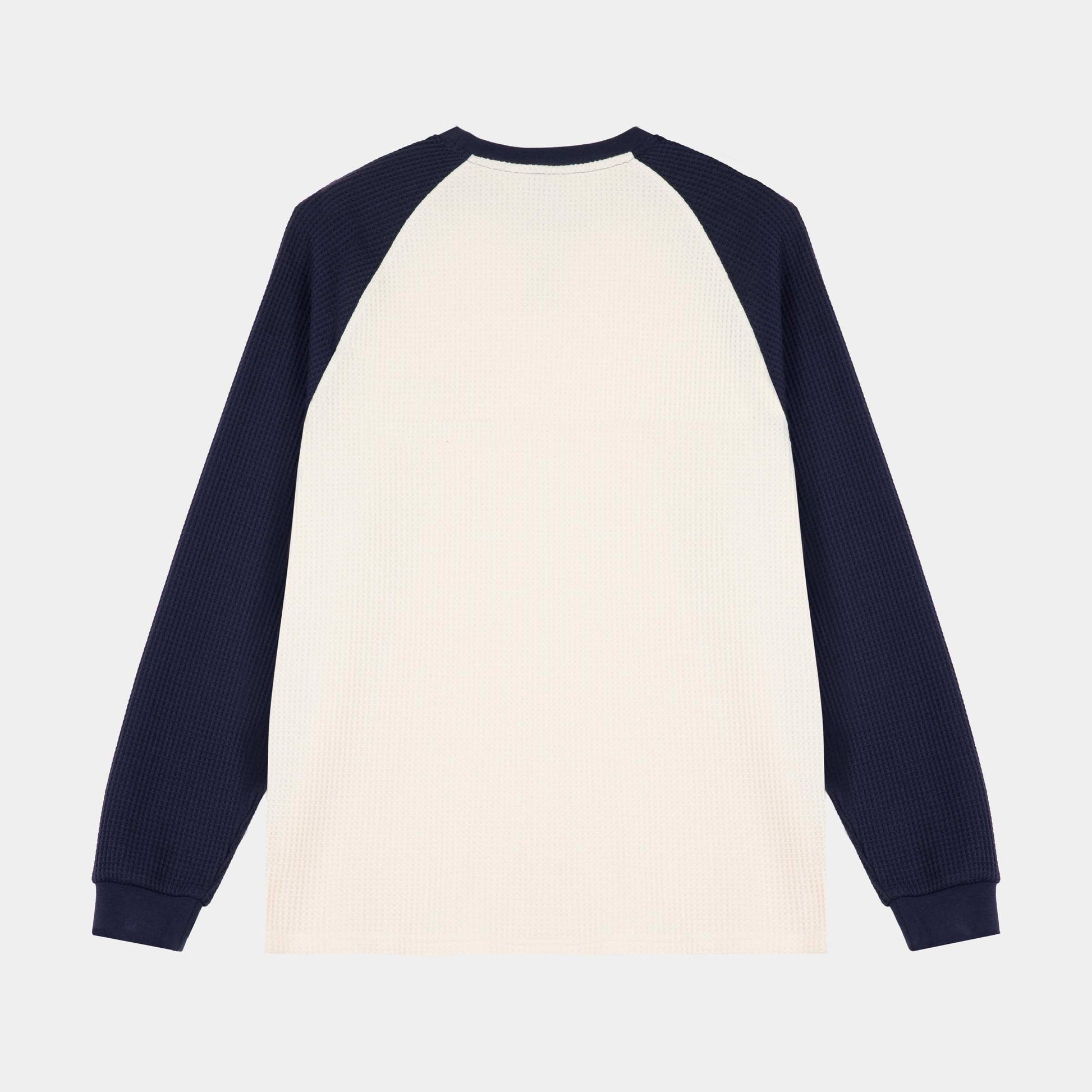 Santa Cruz | Classic Strip Raglan Long Sleeve T Shirt Wax Paper Midnight Blue
