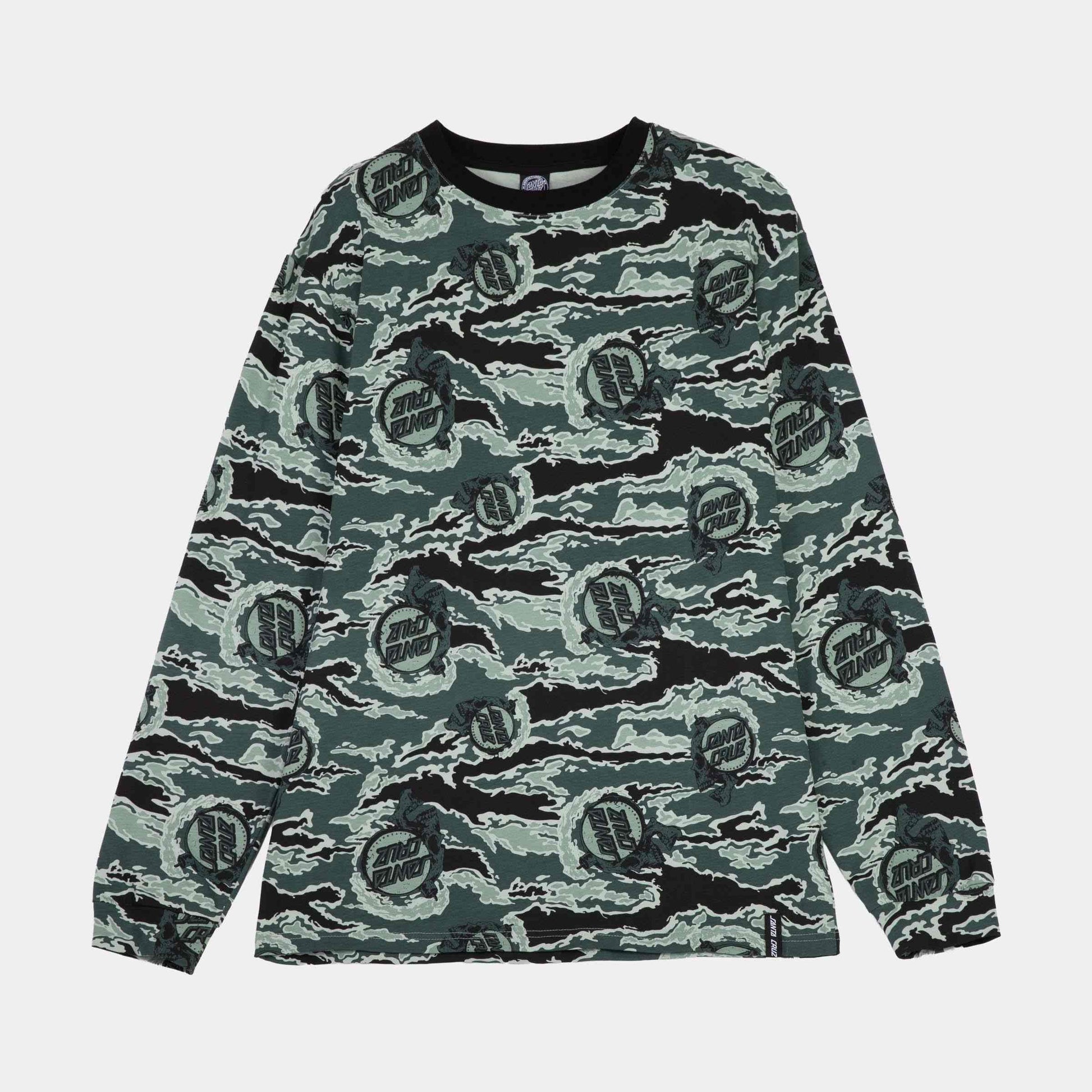 Santa Cruz | Evan Long Sleeve T Shirt Fuse Camo