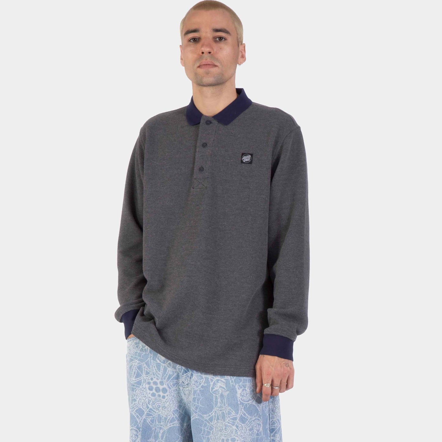 Santa Cruz | Theo Rugby Shirt Charcoal