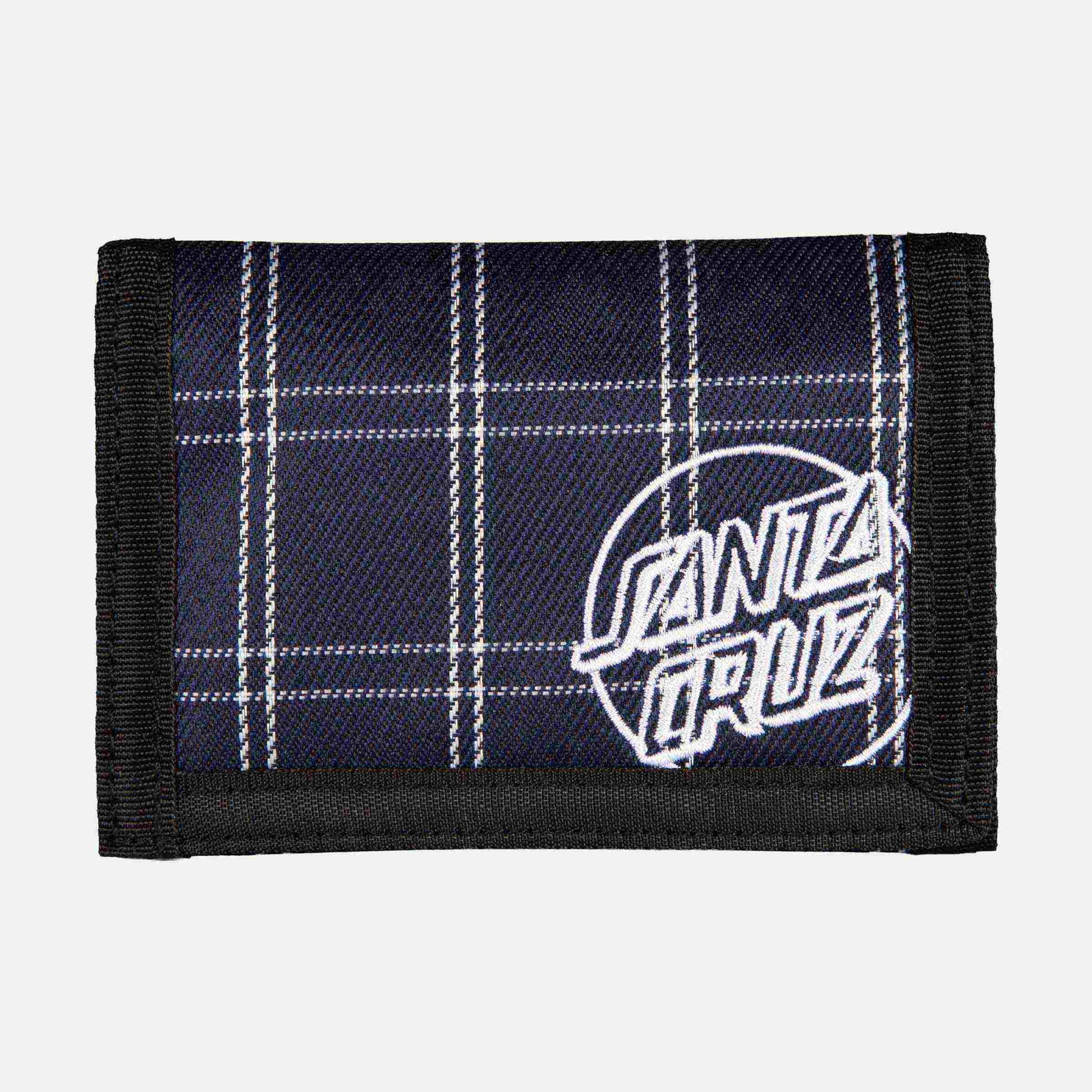 Santa Cruz Opus Dot Wallet Navy Check