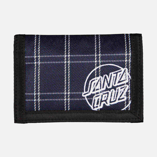 Santa Cruz Opus Dot Wallet Navy Check