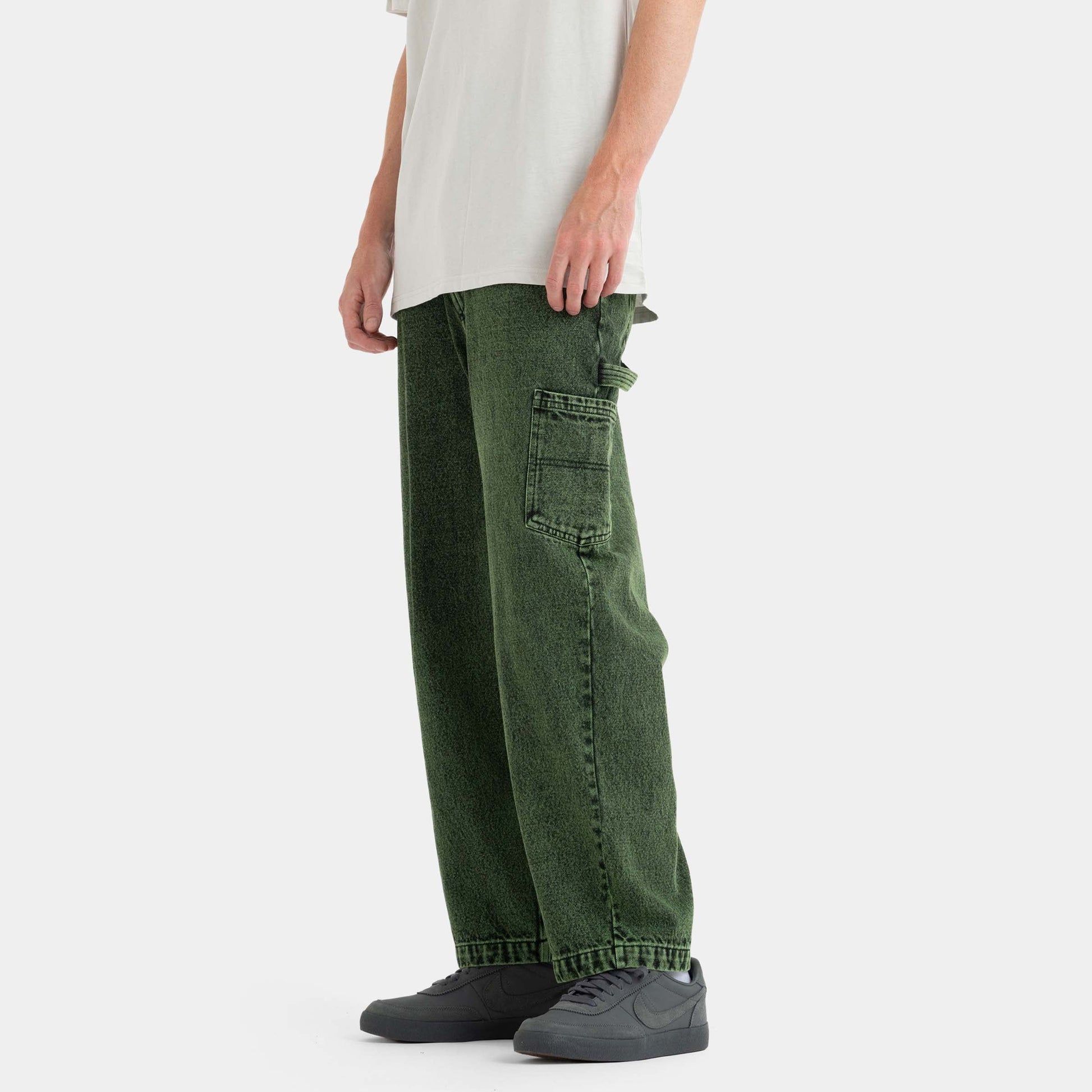 Santa Cruz Skateboards | Carpenter Big Pants Green Overdye