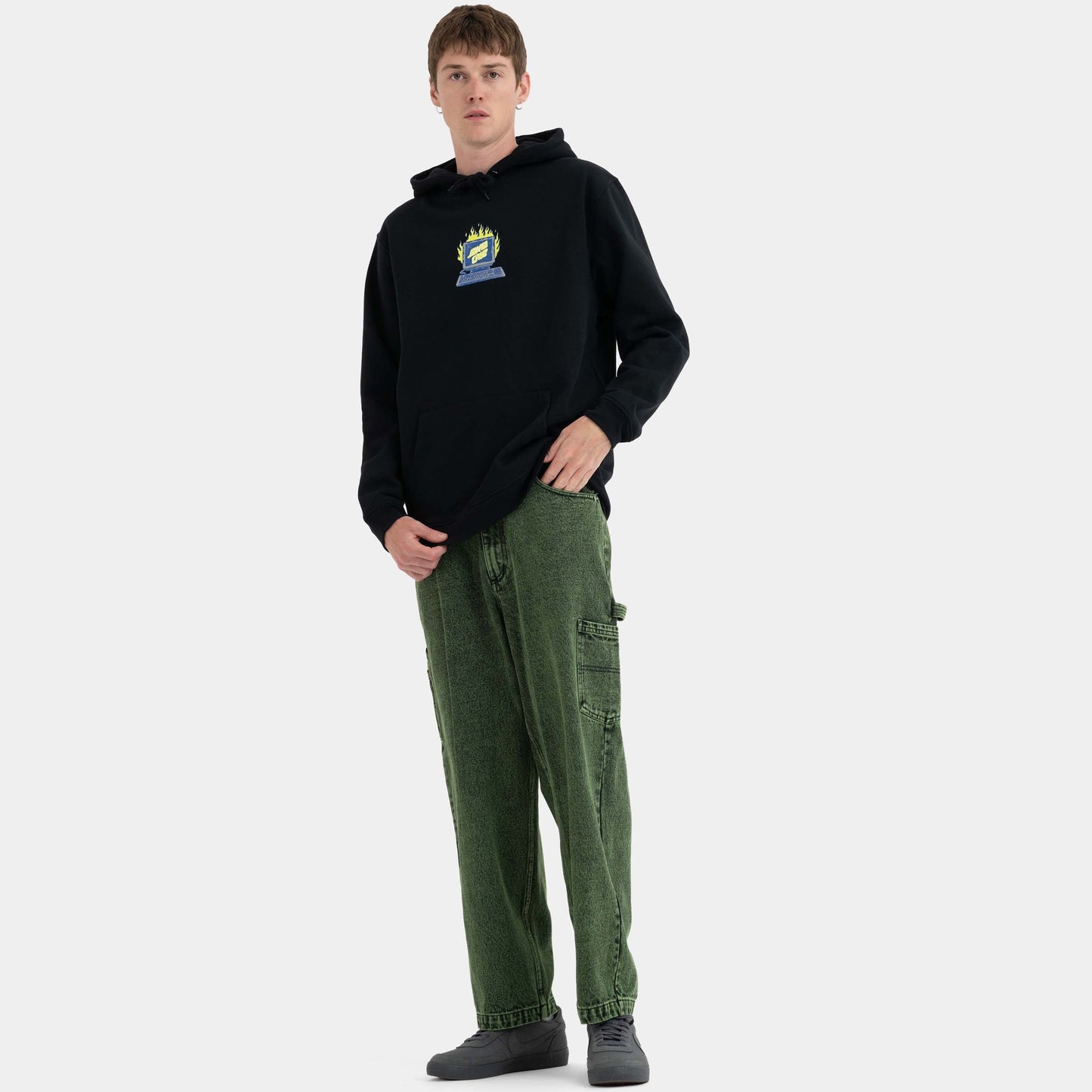 Santa Cruz Skateboards | Carpenter Big Pants Green Overdye