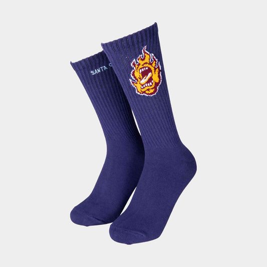 Santa Cruz Screaming Mini Flame 2 Pack Socks Multi