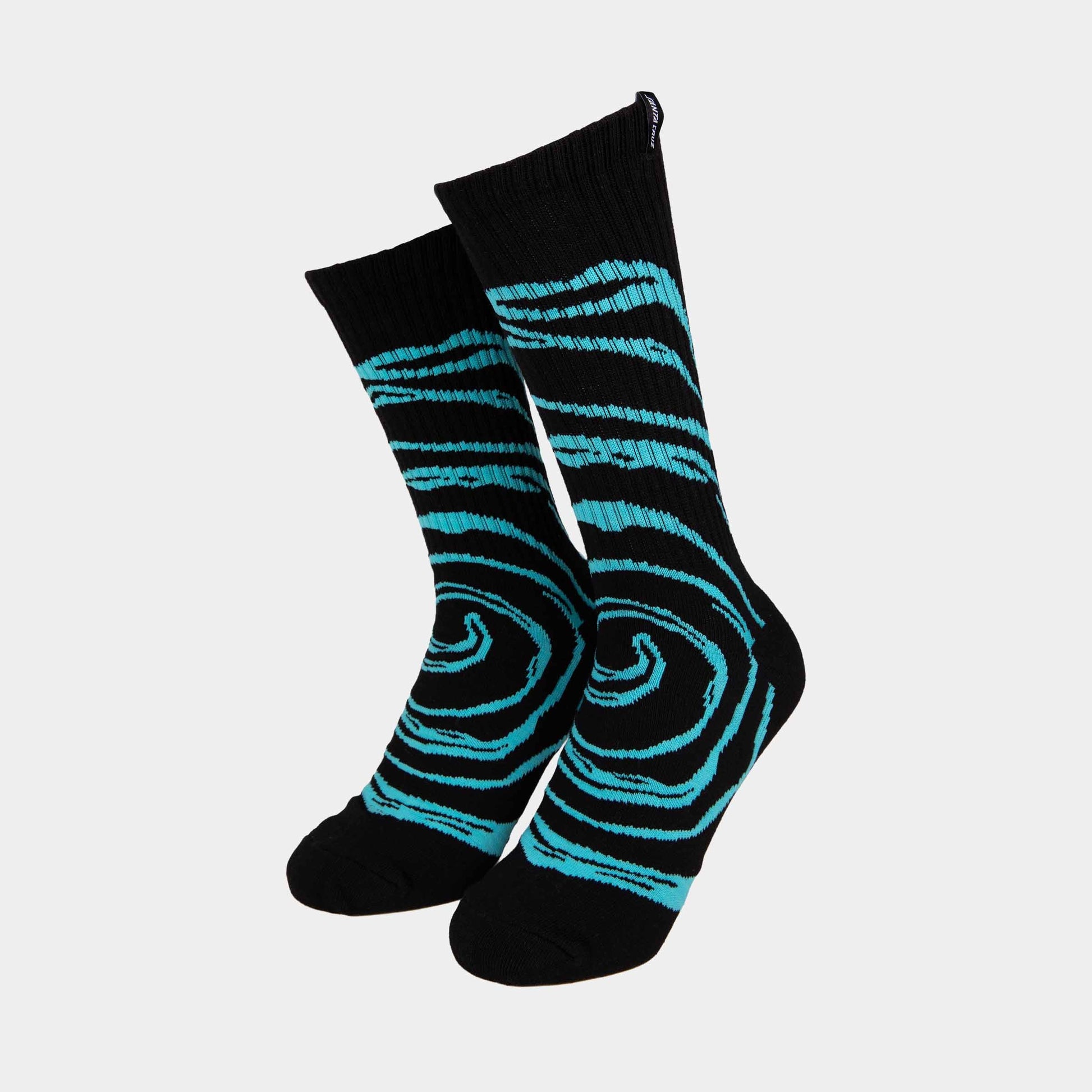 Santa Cruz Winkowski Vertigo Socks 2 Pack Tie Dye Black