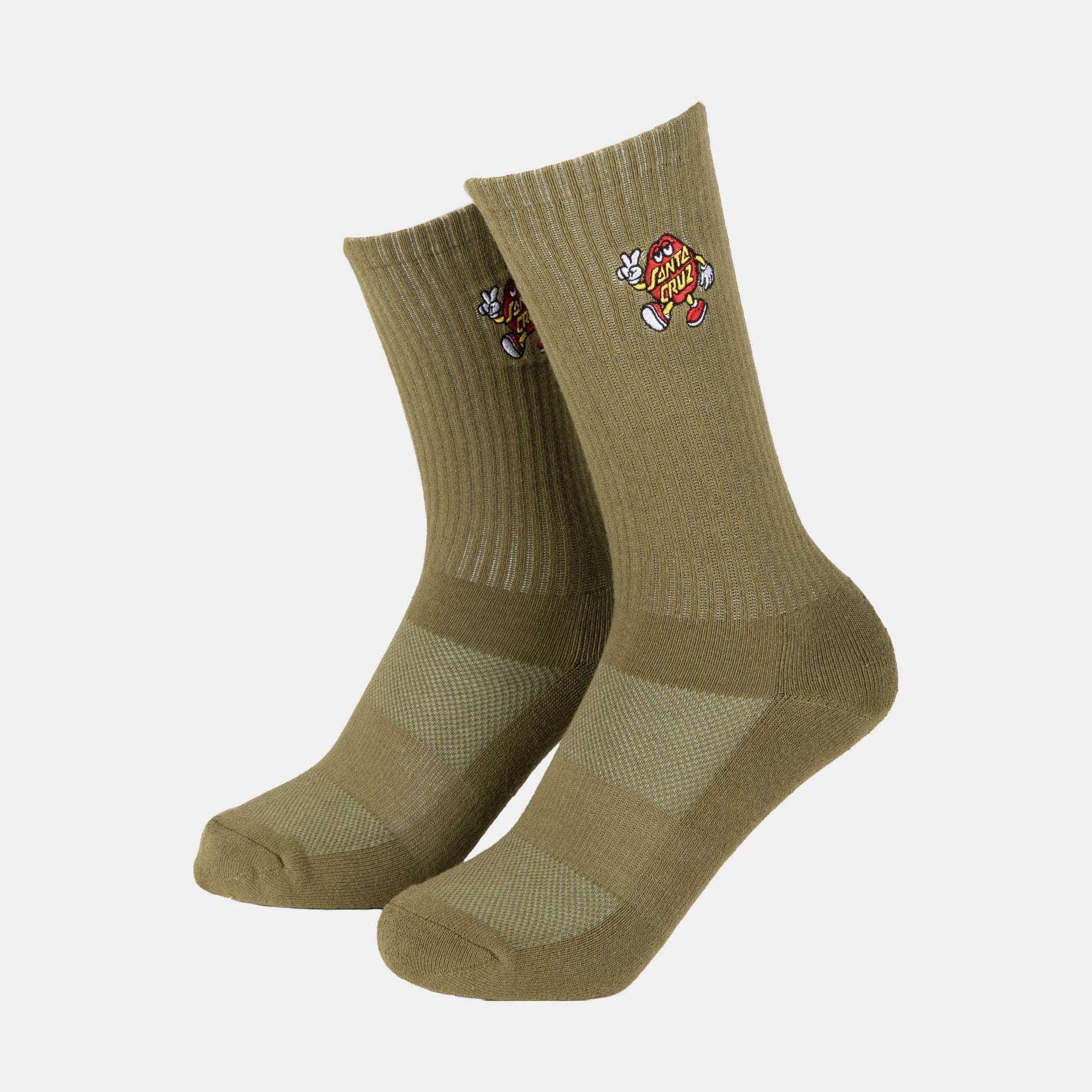 Santa Cruz | Dot Guy Sock Deep Olive