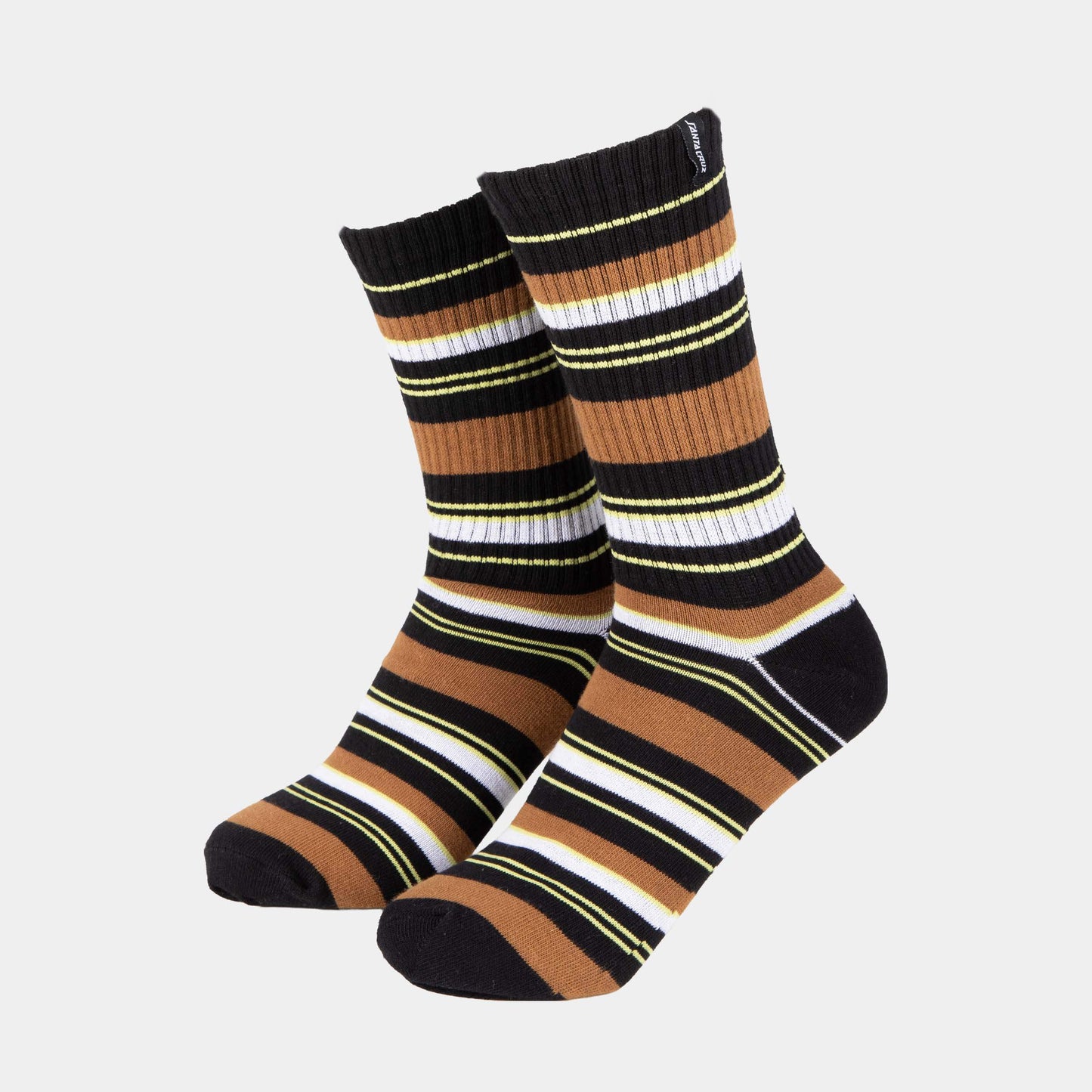 Santa Cruz | Felix Sock Black Rust Green Glow