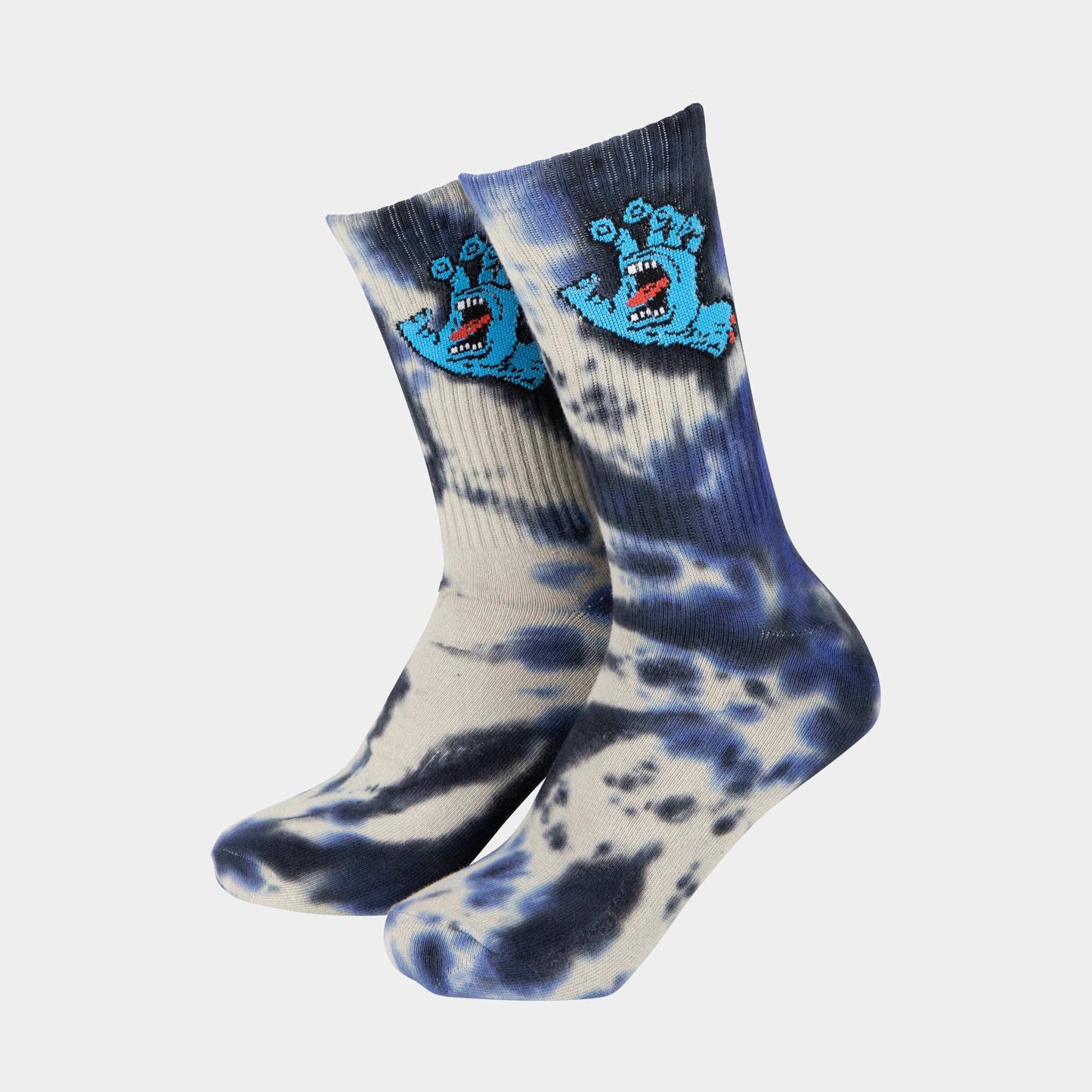 Santa Cruz | Screaming Hand Tie Dye Sock Black