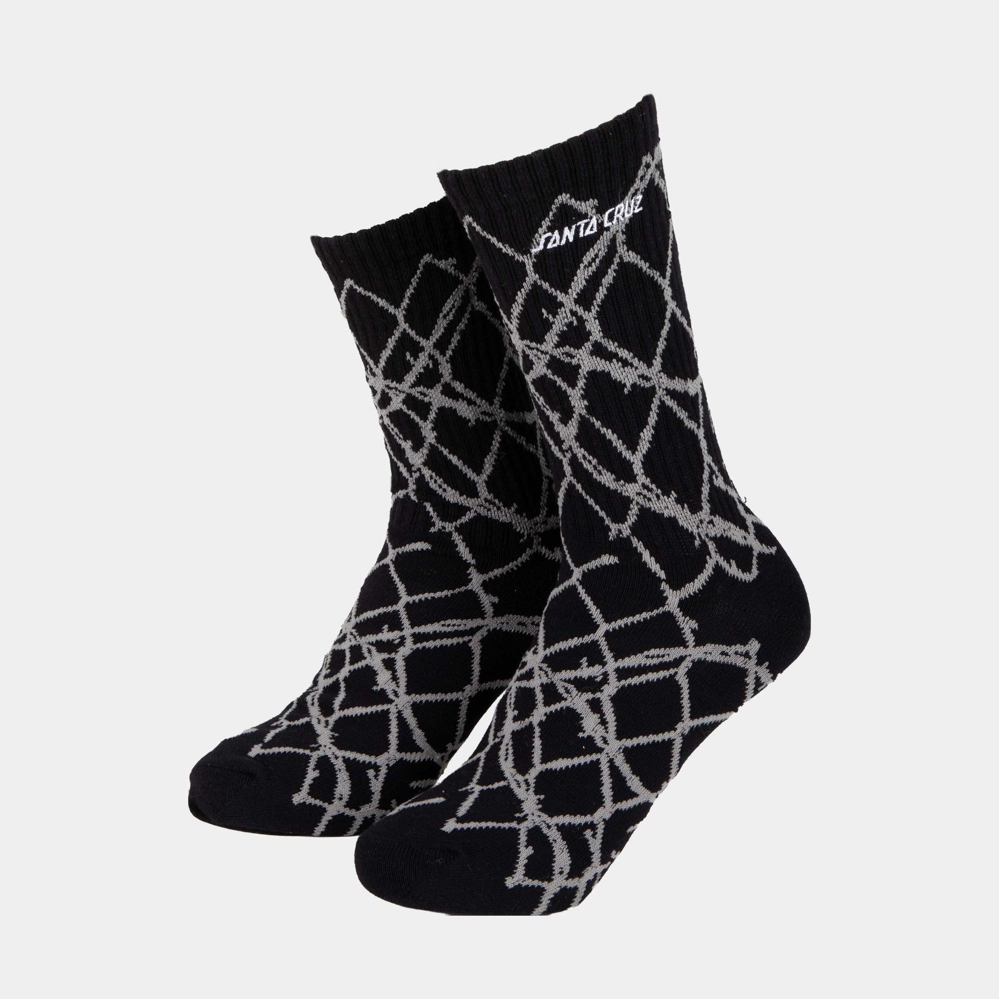 Santa Cruz | Spot Chain Sock Black