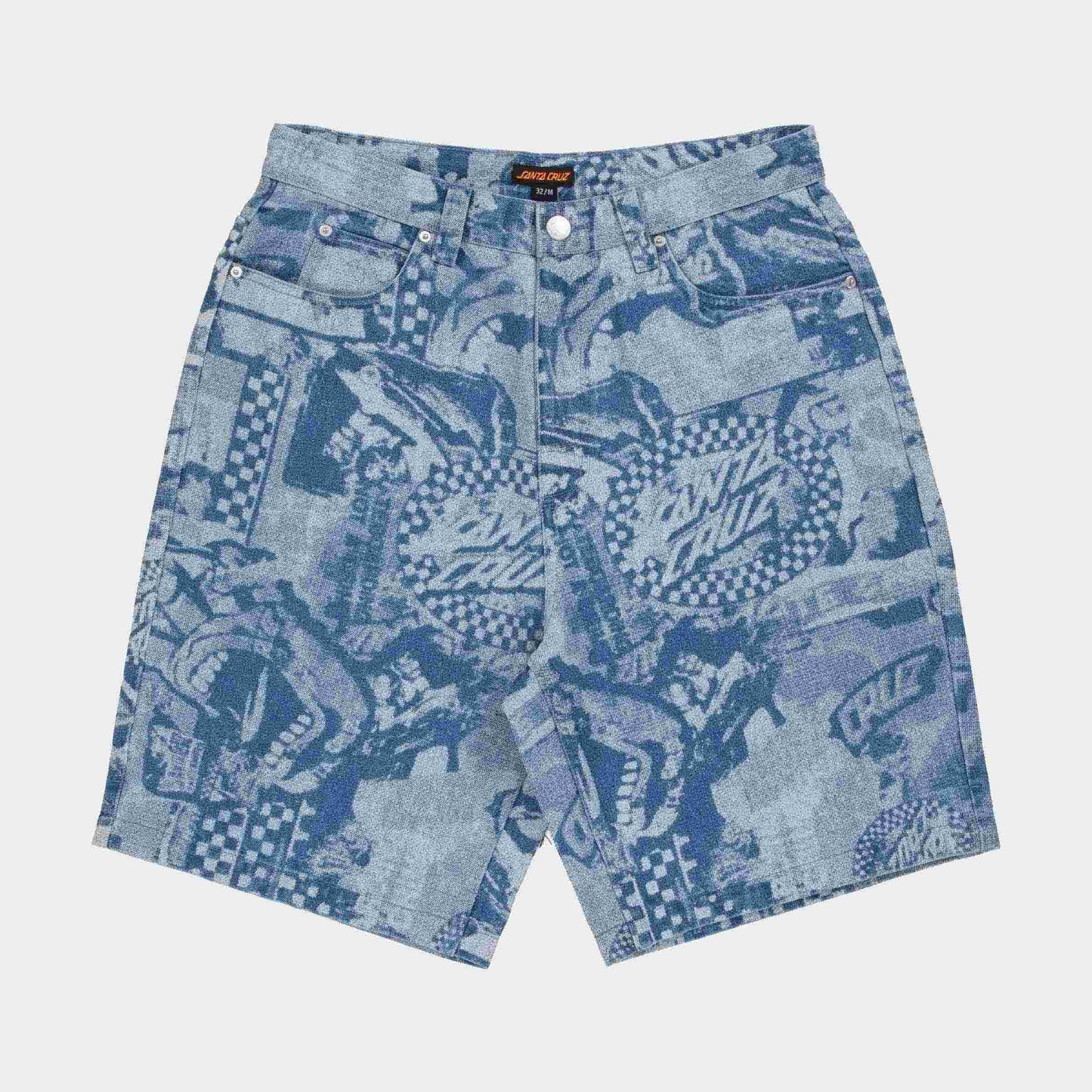 Santa Cruz Big Shorts Stonewash Collage