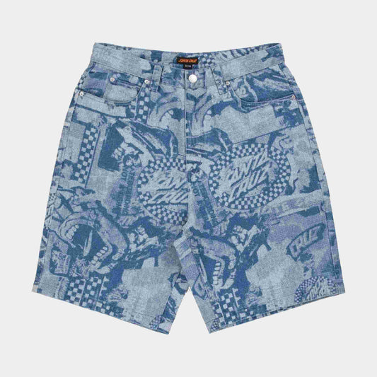 Santa Cruz Big Shorts Stonewash Collage
