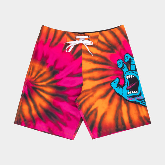 Santa Cruz Screaming Hand Boardshort Pink Orange Tie Dye
