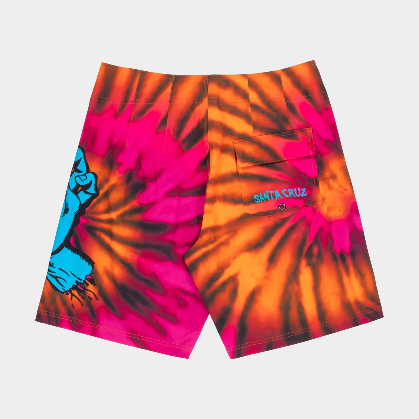 Santa Cruz Screaming Hand Boardshort Pink Orange Tie Dye