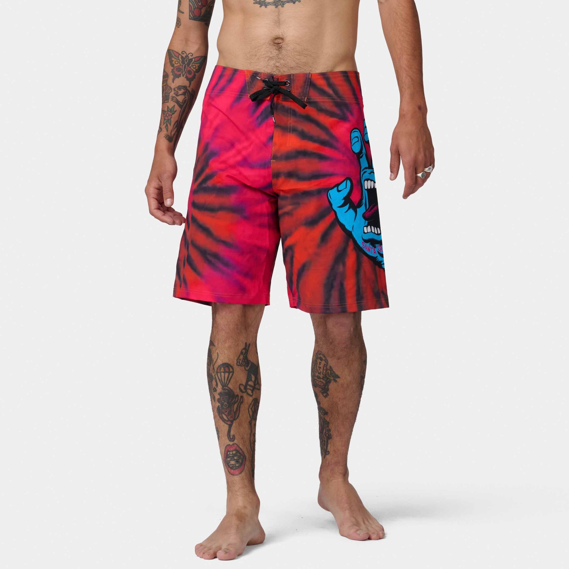 Santa Cruz Screaming Hand Boardshort Pink Orange Tie Dye