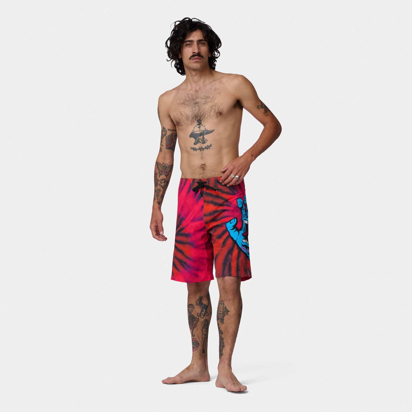 Santa Cruz Screaming Hand Boardshort Pink Orange Tie Dye