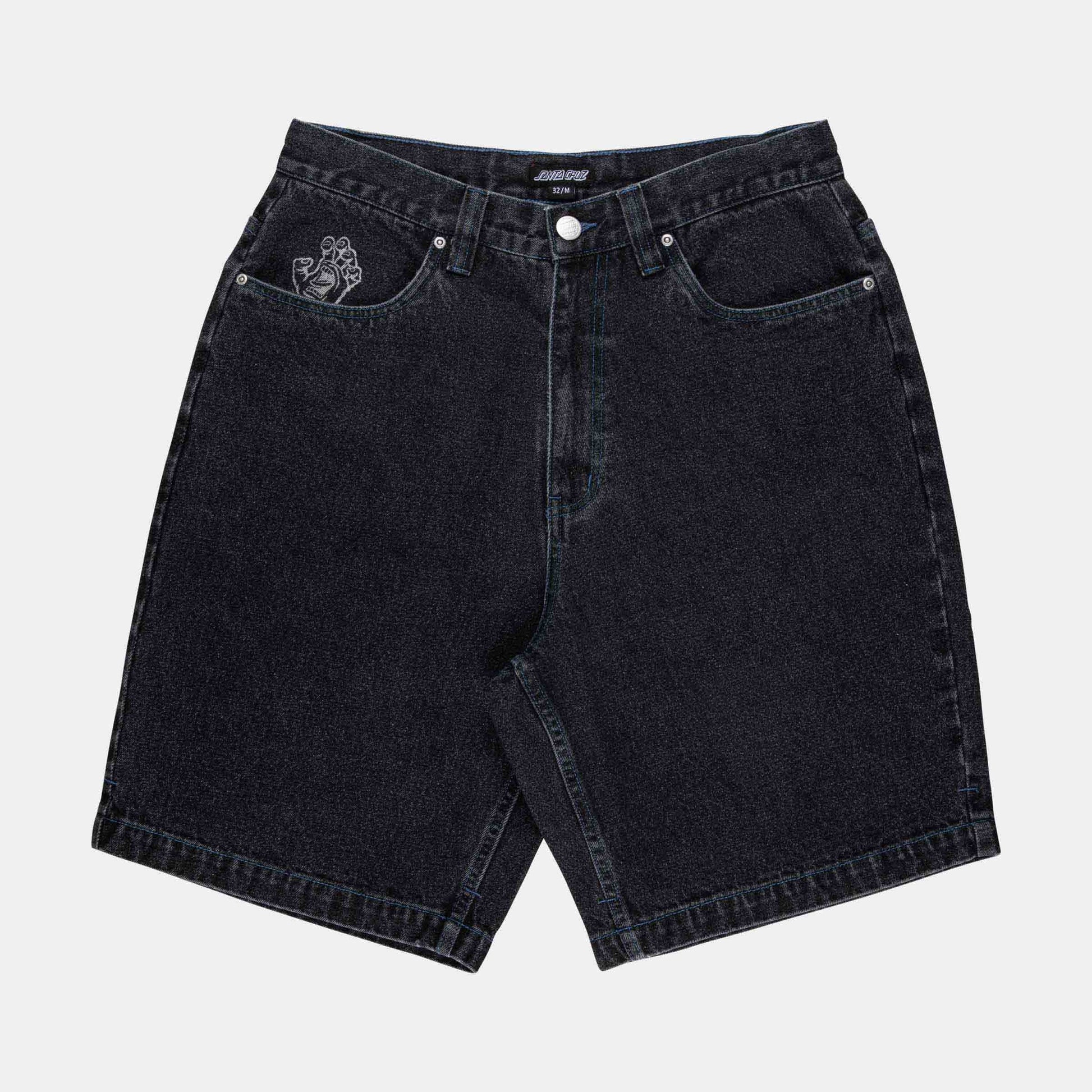 Santa Cruz Stamped Big Shorts Black