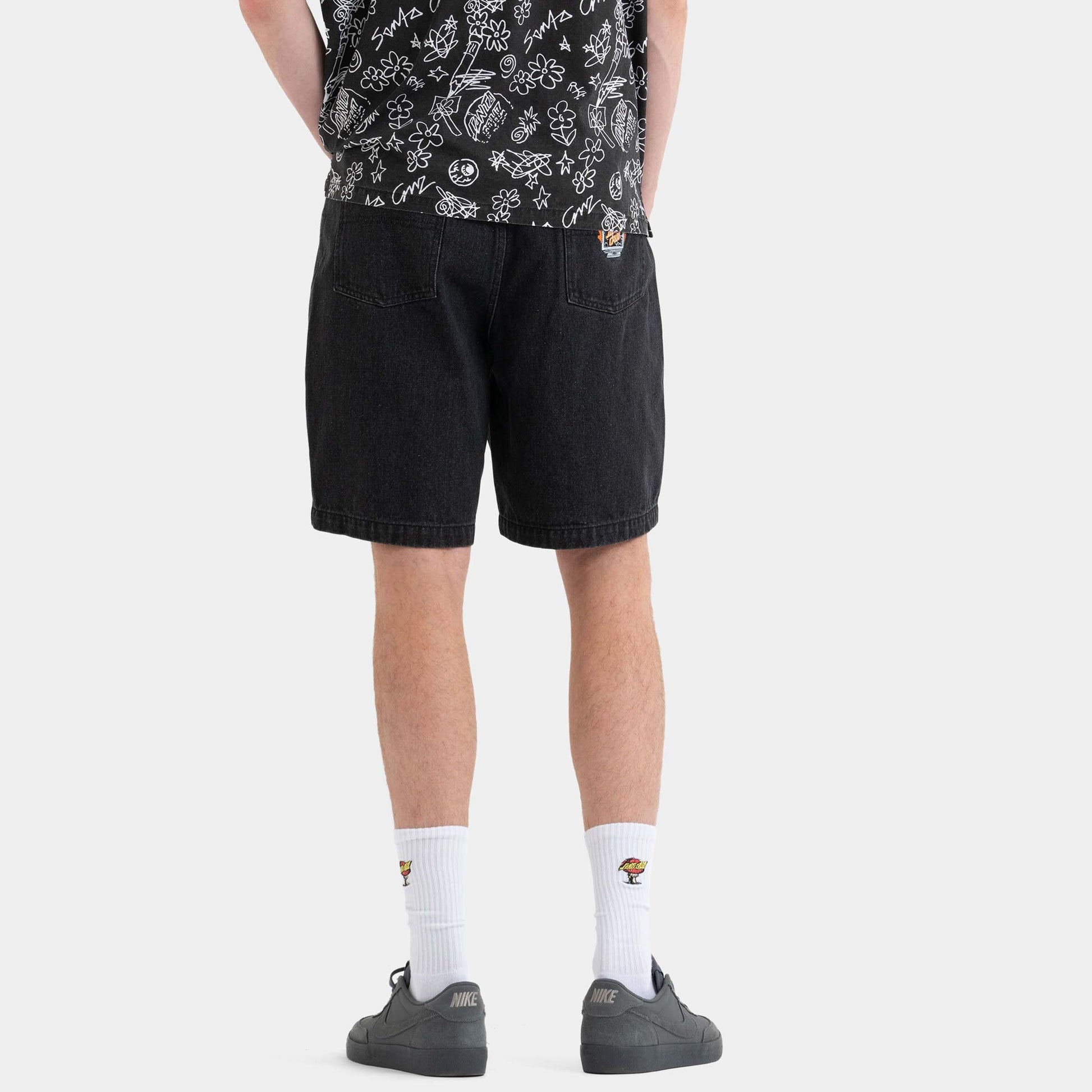 Santa Cruz Skateboards | Self Destruct Big Short Black Wash