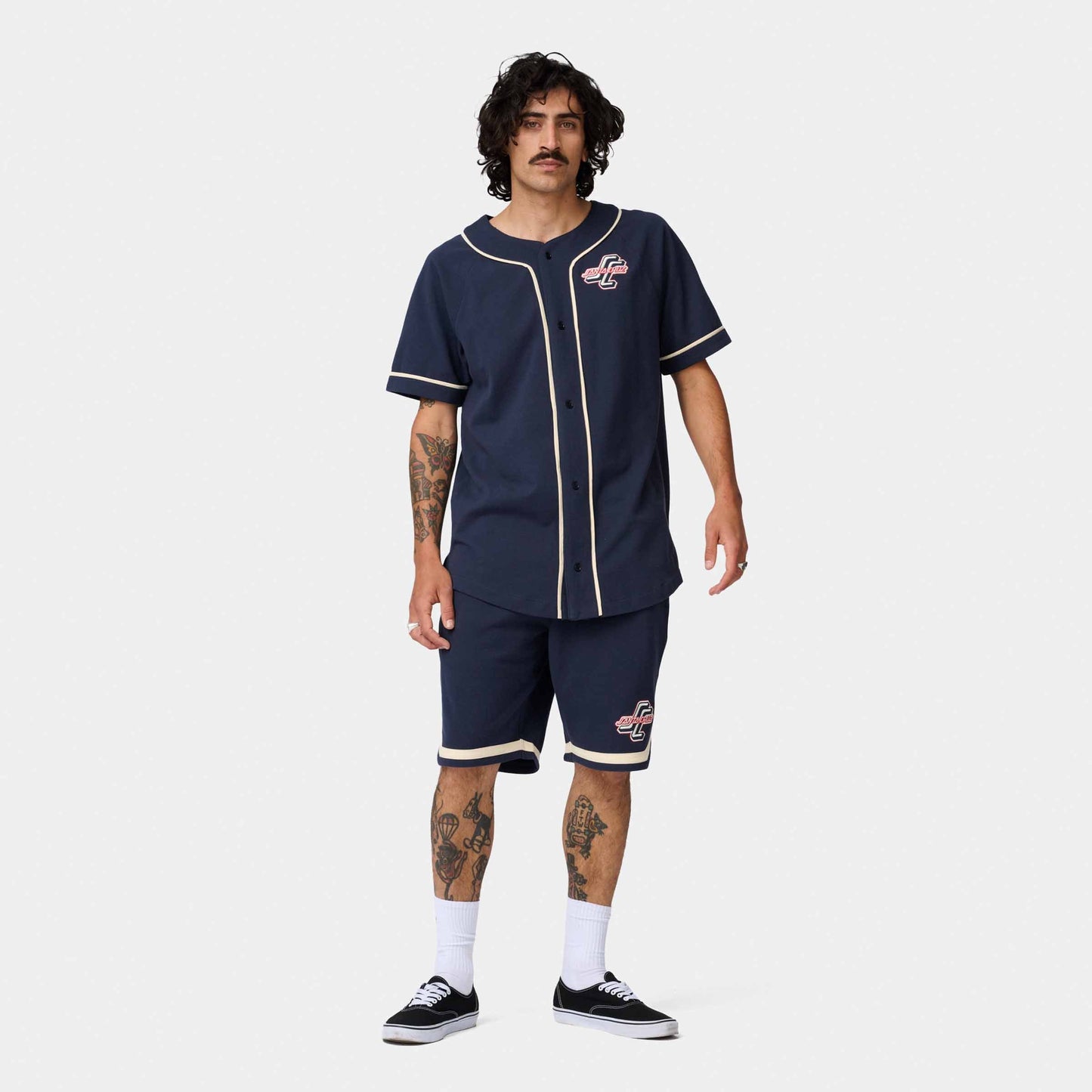 Santa Cruz Outer OGSC Baseball Shirt Navy