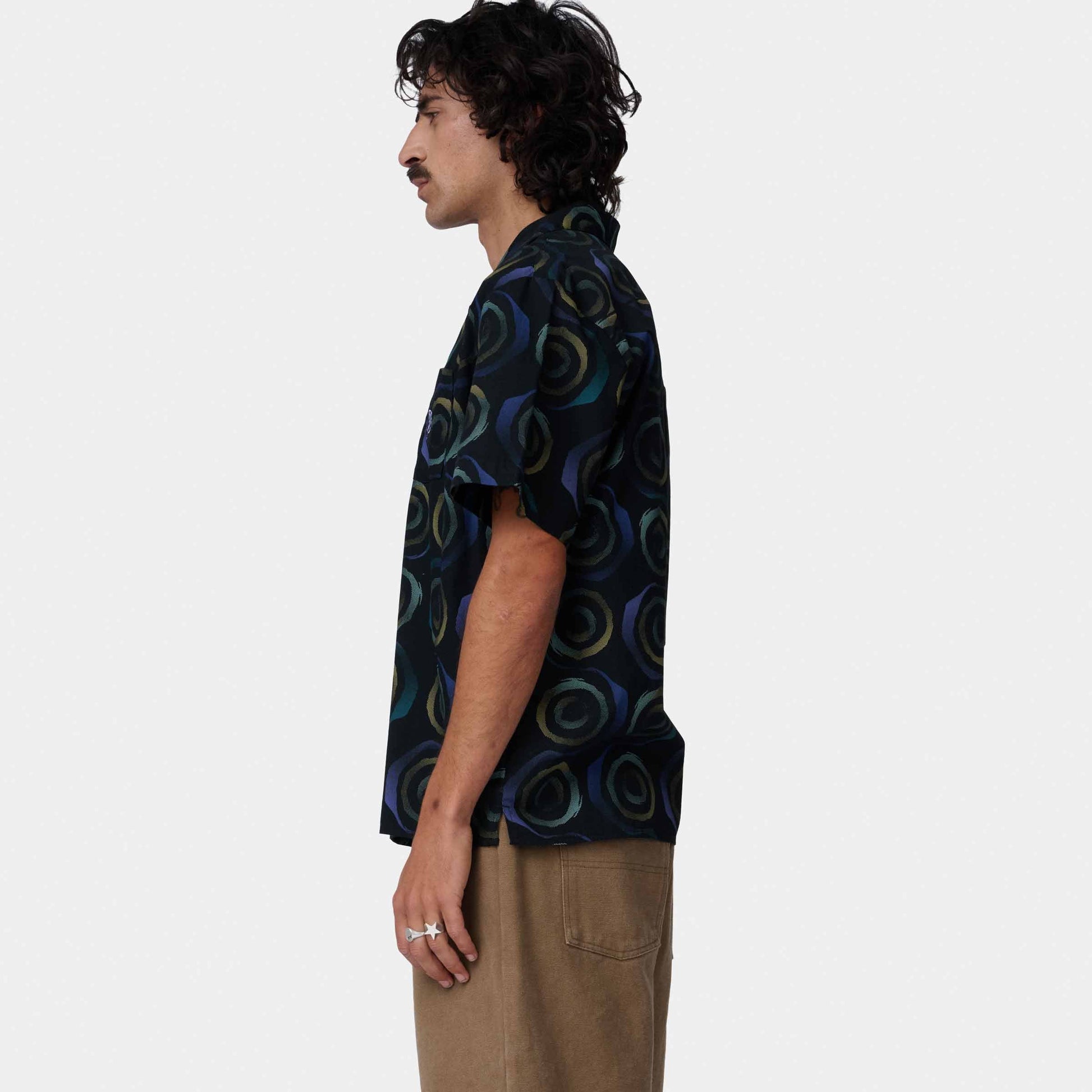 Santa Cruz Vertigo Short Sleeve Haze Shirt Black