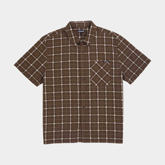 Santa Cruz Eli Short Sleeve Shirt Brown Check