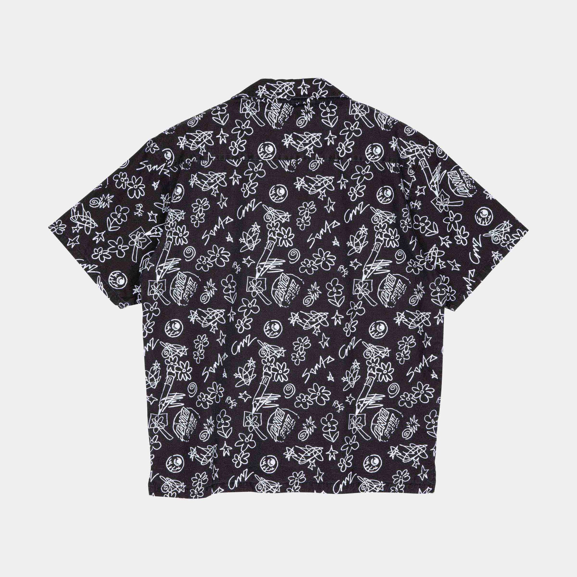 Santa Cruz Skateboards | Finn Short Sleeve Shirt Artificial Scribble