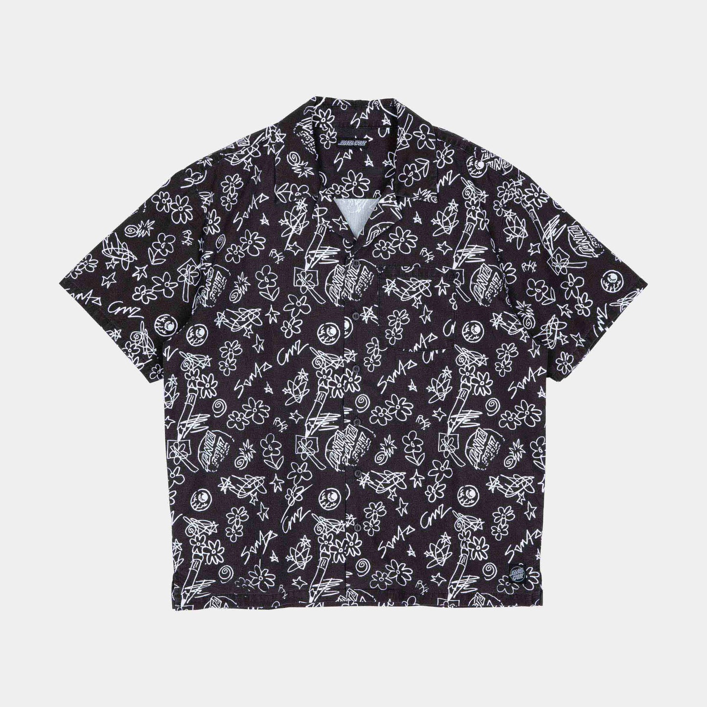 Santa Cruz Skateboards | Finn Short Sleeve Shirt Artificial Scribble