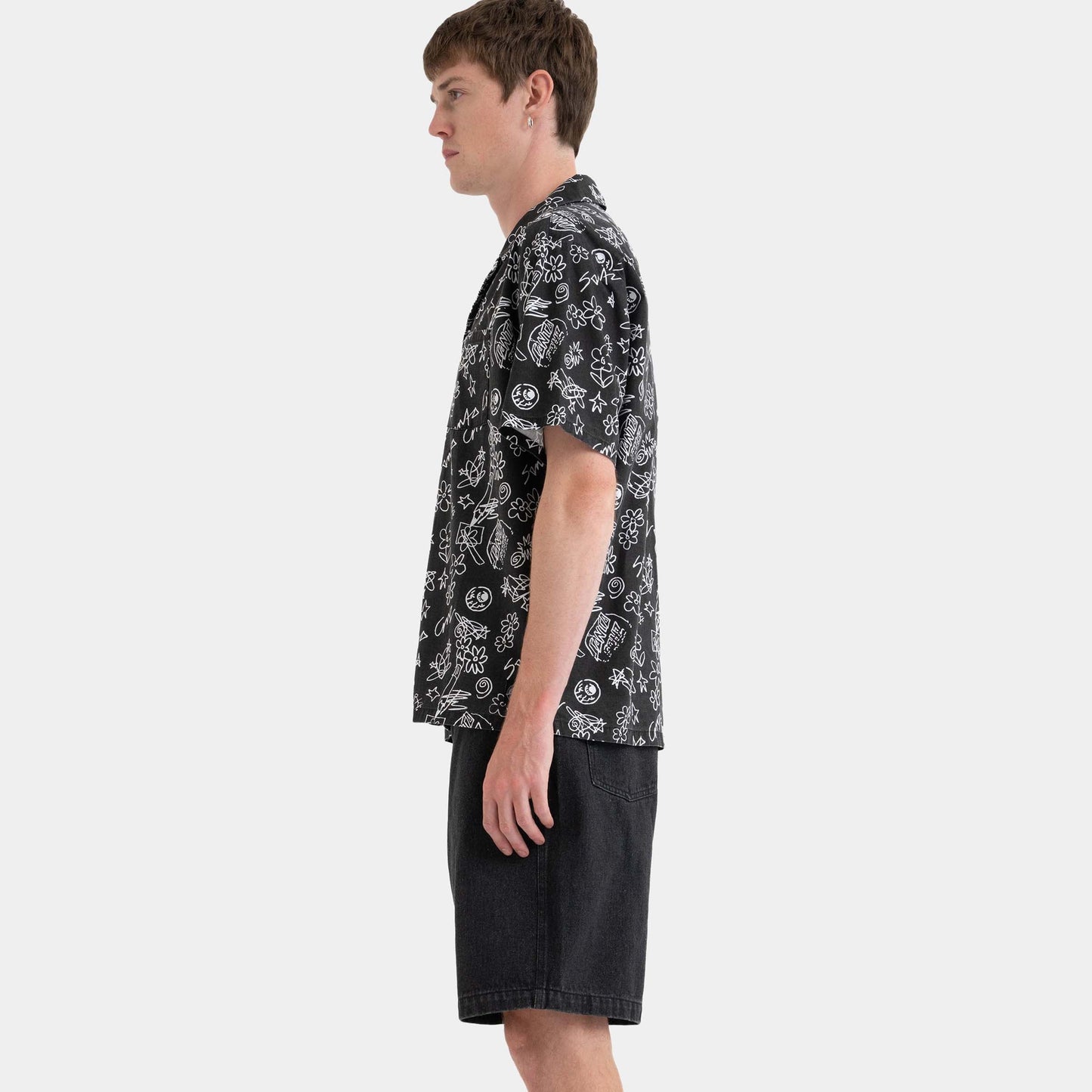 Santa Cruz Skateboards | Finn Short Sleeve Shirt Artificial Scribble
