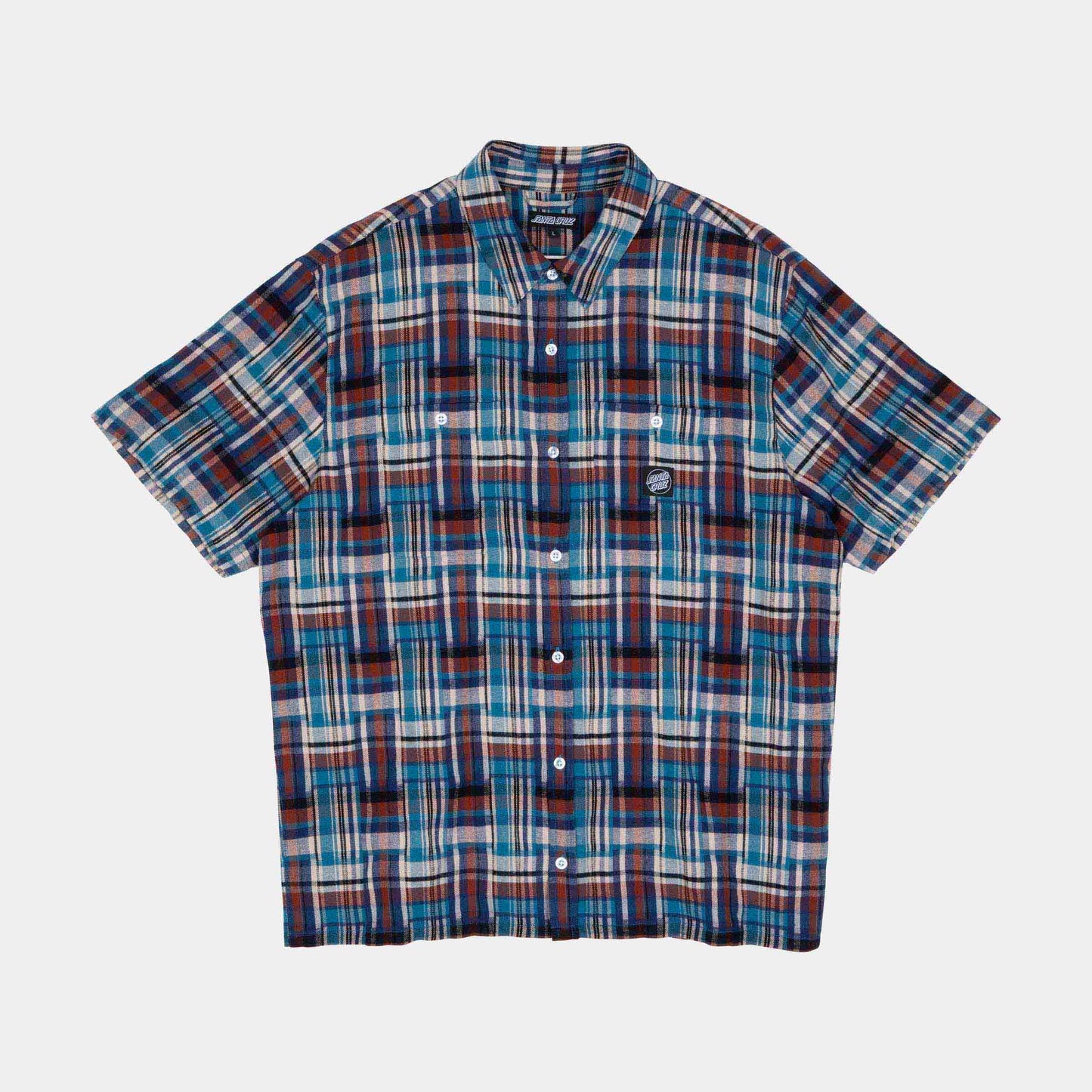 Santa Cruz Skateboards | Milo Short Sleeve Shirt Madras Check